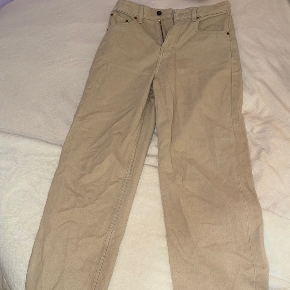 Motel Rocks Tan Straight Leg Pants